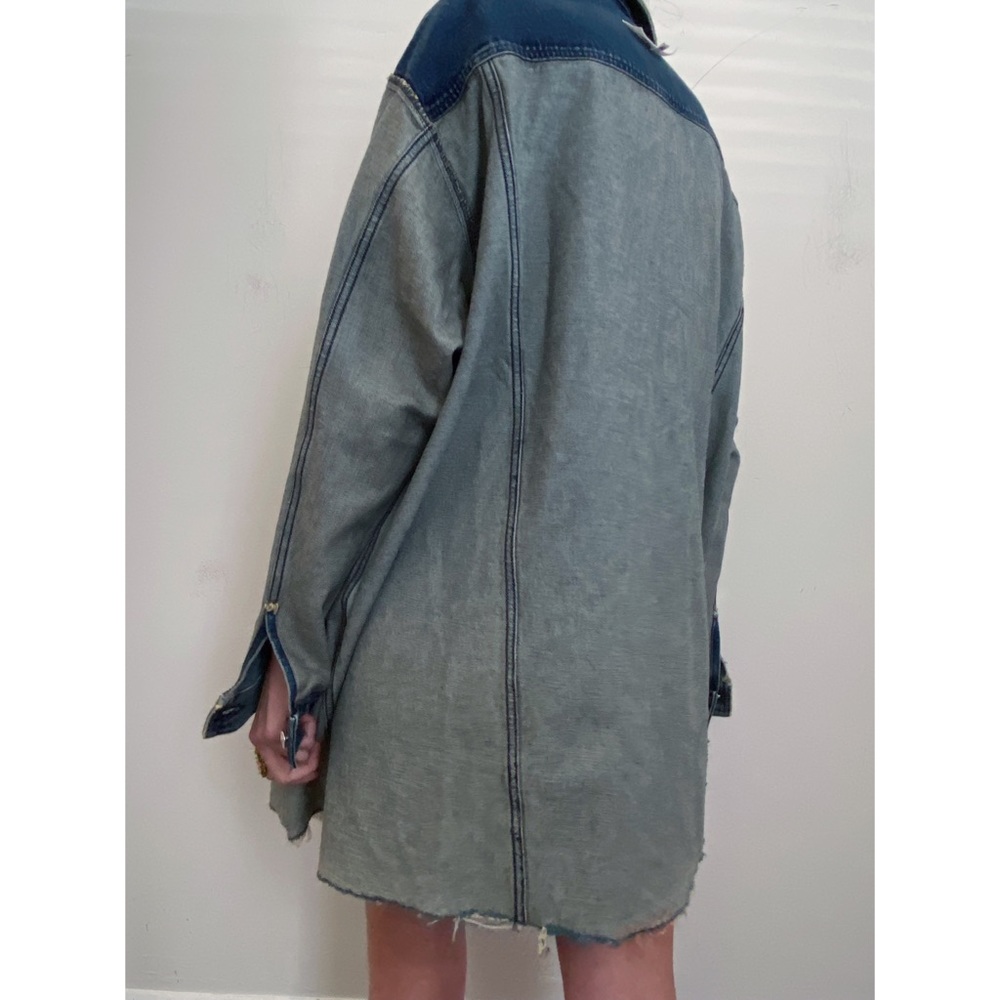 NWOT MM6 Maison Margiela Oversized Denim Jacket - Picture 9 of 16